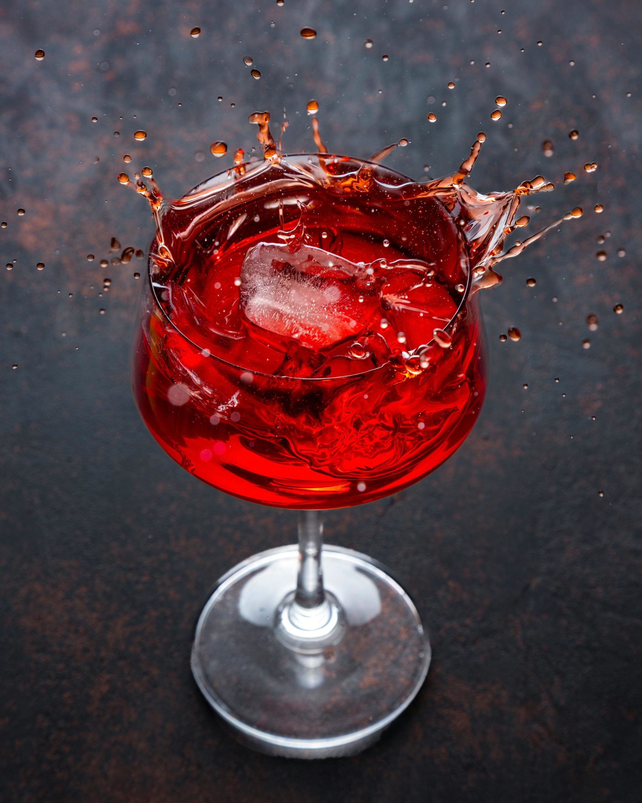 chilled red wine